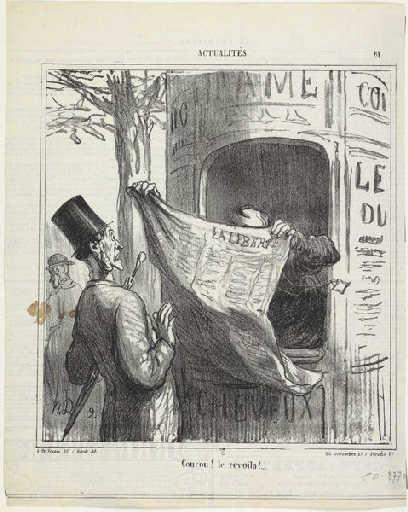 Cuckoo! He's back, 1870 - Honoré Daumier