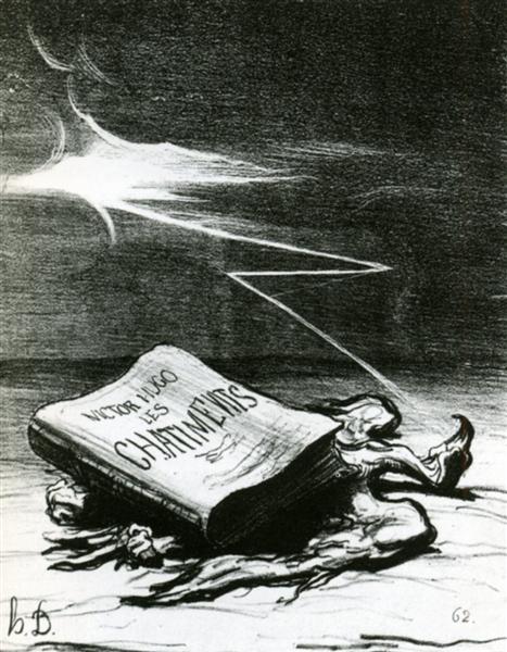 Page of history, Punishments of Victor Hugo, 1870 - Оноре Дом'є