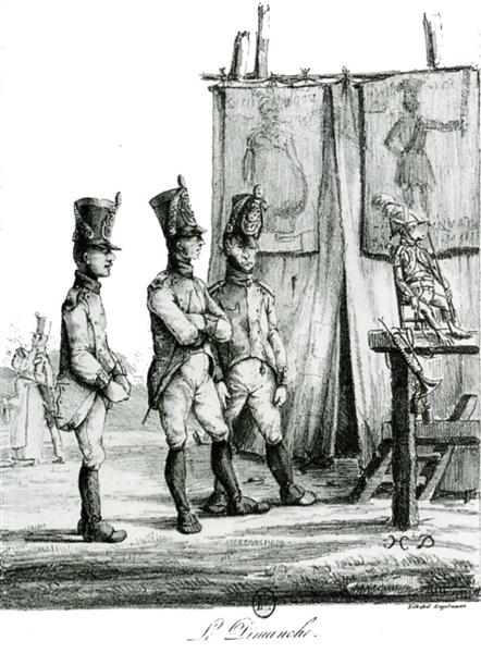 Sunday, 1822 - Honoré Daumier