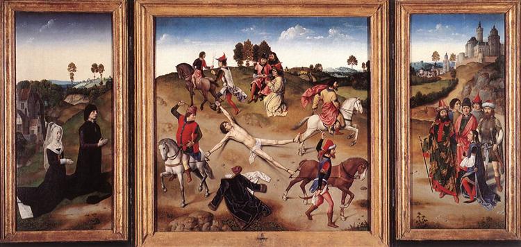 St.Hippolyte Triptych, c.1468 - Гуго ван дер Гус