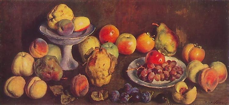 Fruits from the agricultural exhibition, 1939 - Ilia Machkov