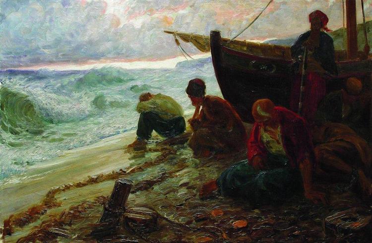 End of the Black Sea freedom, c.1900 - Iliá Repin