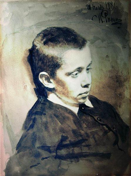 Portrait of A.S. Matveev, 1881 - 列賓