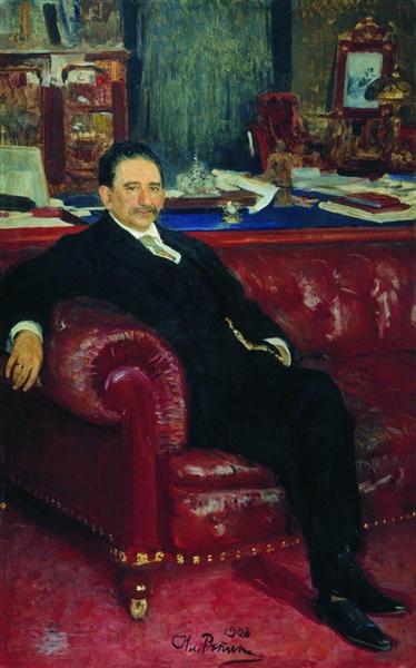 Portrait of B.A. Kaminka, 1908 - Ілля Рєпін