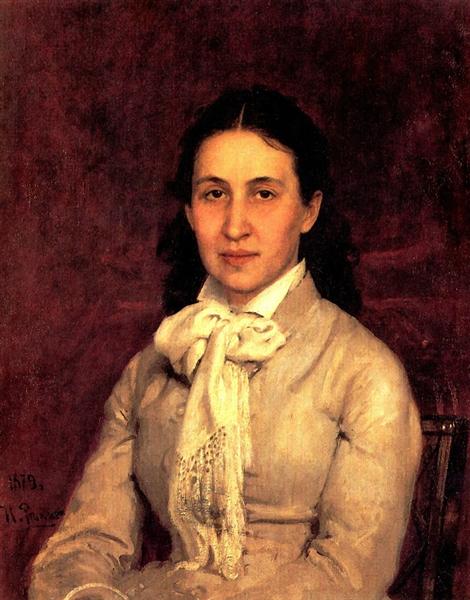 Portrait of E. Mamontova, 1878 - 1879 - 列賓