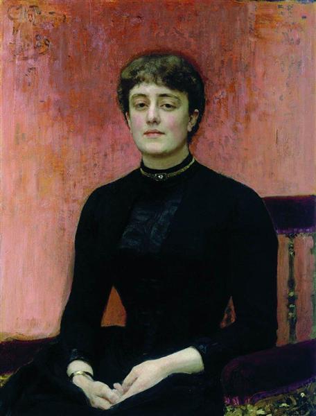 Portrait of Jelizaveta Zvantseva, 1889 - 列賓