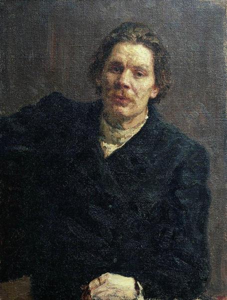 Portrait of Maxim Gorky, 1899 - 列賓