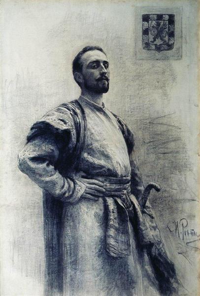 Portrait of Romanov - Ілля Рєпін