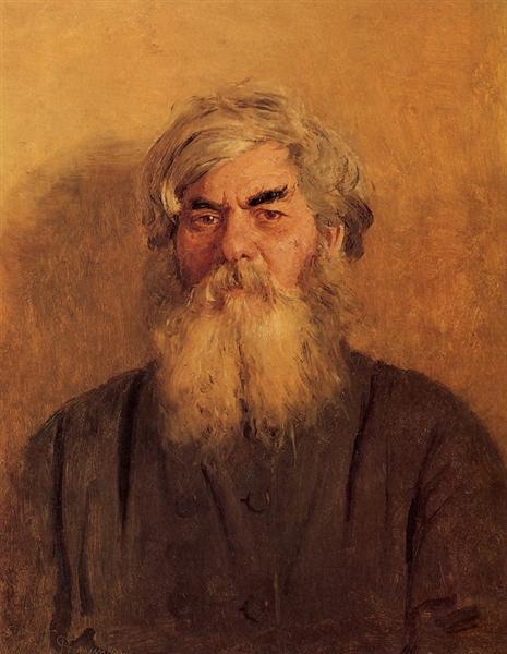 A Peasant with an Evil Eye, 1877 - 列賓