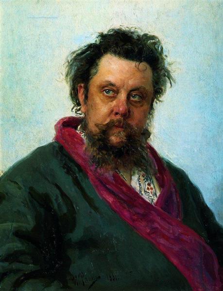 Portrait of the Composer Modest Musorgsky, 1881 - 列賓