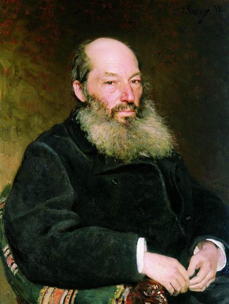 Portrait of the Poet Afanasy Fet, 1882 - Ilya Yefimovich Repin