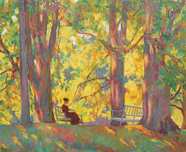 Woman in the Park, 1919 - Йон Теодореску-Сіон