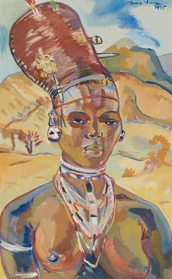 Portrait of a Zulu woman, 1935 - Ирма Штерн