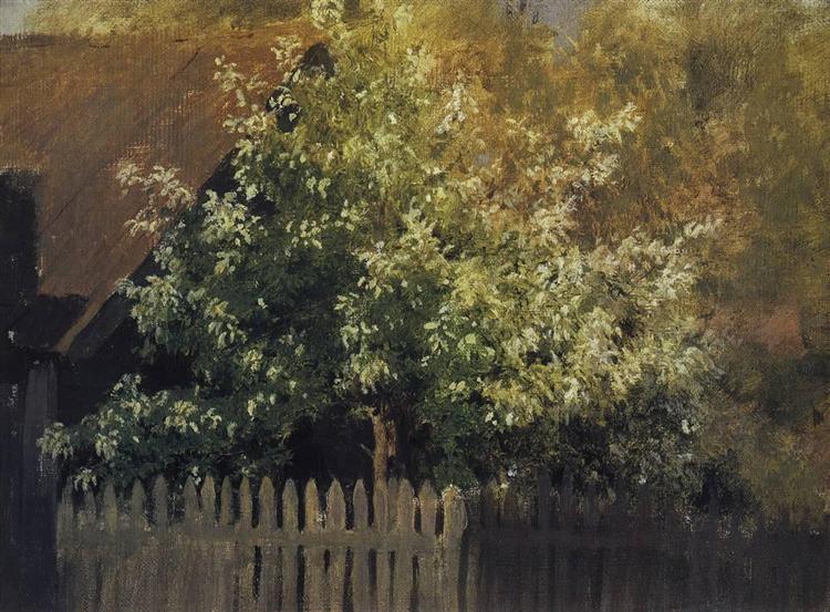 Bird Cherry Tree, c.1881 - 艾萨克·伊里奇·列维坦