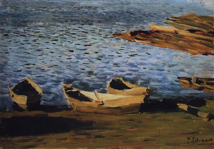 By the Riverside, c.1892 - Isaak Iljitsch Lewitan