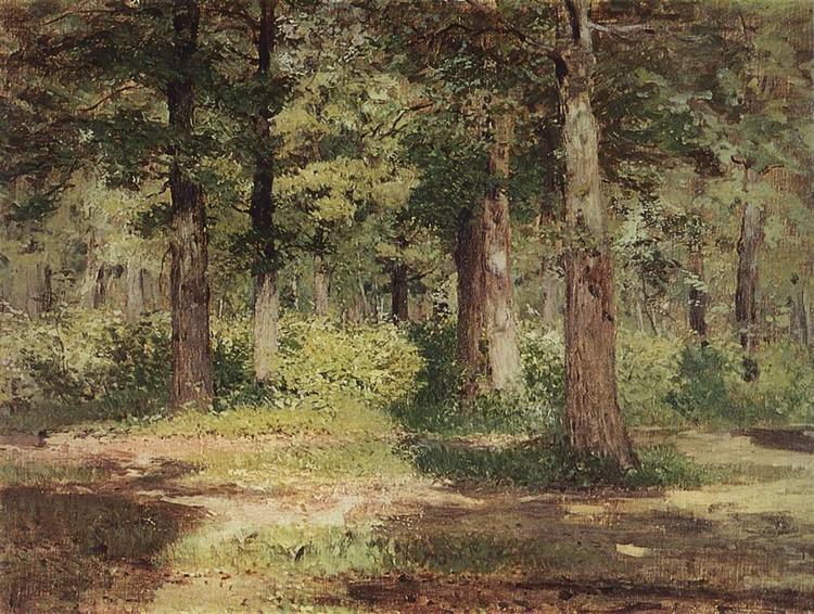 Лес. Солнечный день., c.1884 - Исаак Левитан
