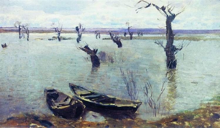 High waters, 1887 - Ісак Левітан