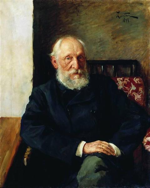 Portrait of Nikolay Panafidin., 1891 - 艾萨克·伊里奇·列维坦