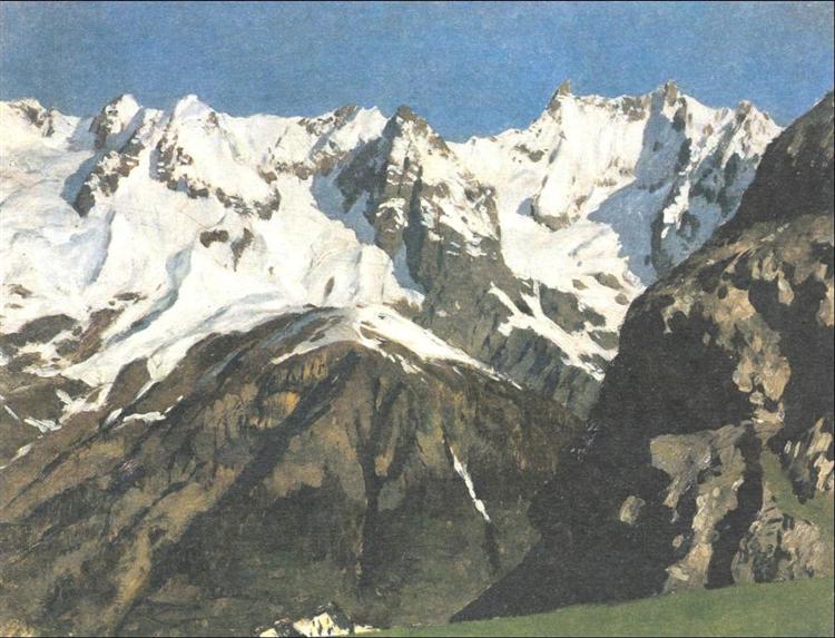 Range of mountains, Mont Blanc, 1897 - 艾萨克·伊里奇·列维坦
