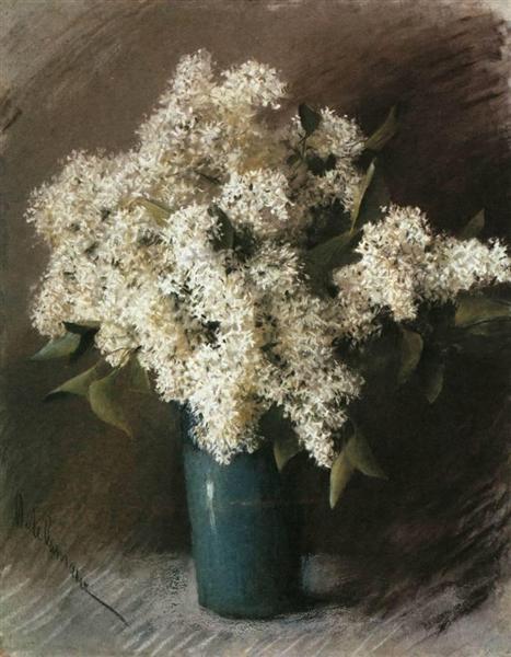 White Lilac, 1895 - 艾萨克·伊里奇·列维坦