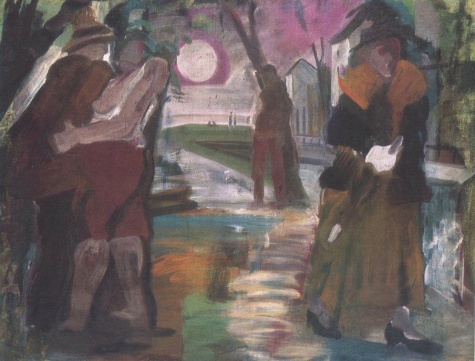 Night on the Outskirts of Town, 1931 - Іштван Фаркаш