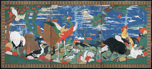 Birds, Animals, and Flowering Plants in Imaginary Scene - Itō Jakuchū