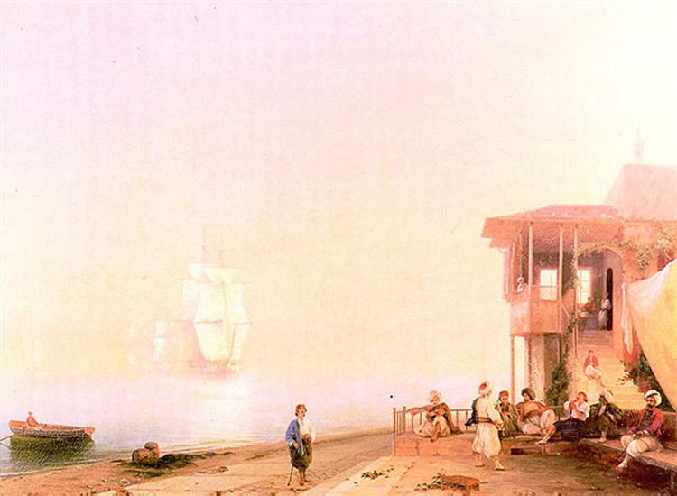 Embankment of oriental town, 1862 - Ivan Aivazovsky