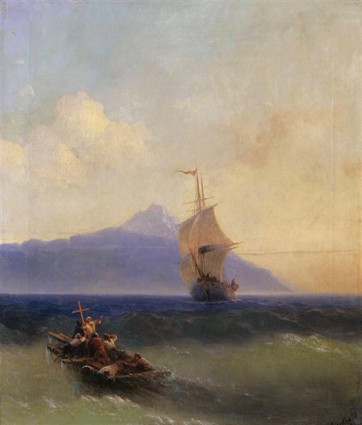 Evening at Sea - Ivan Konstantinovich Aivazovskii