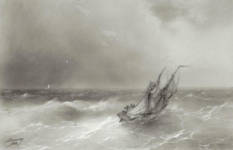 High seas, 1874 - Iván Aivazovski