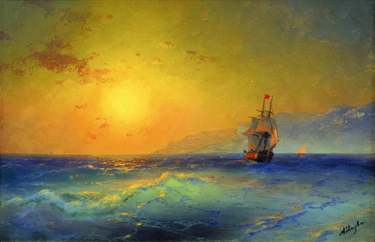 Near Crimean coast, 1890 - Ivan Aivazovsky