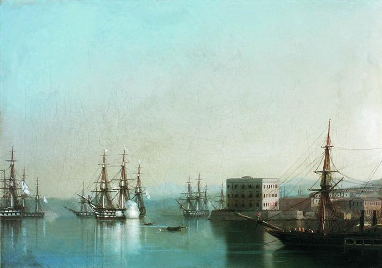 Raid on Sevastopol, 1852 - Ivan Aïvazovski