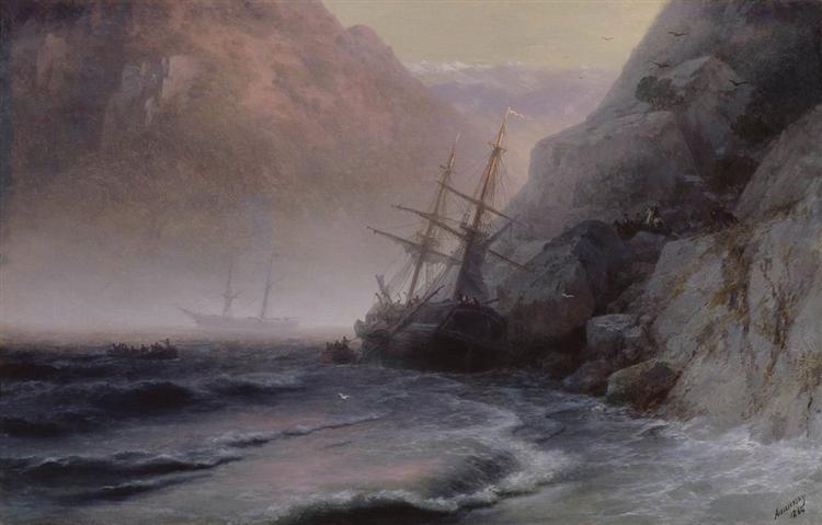 Smugglers, 1884 - Ivan Aivazovsky