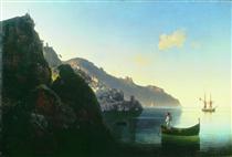 A Costa em Amalfi - Ivan Konstantinovich Aivazovskii