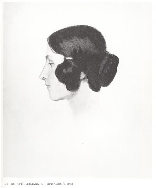 Портрет Людмилы Чириковой, 1922 - Иван Билибин