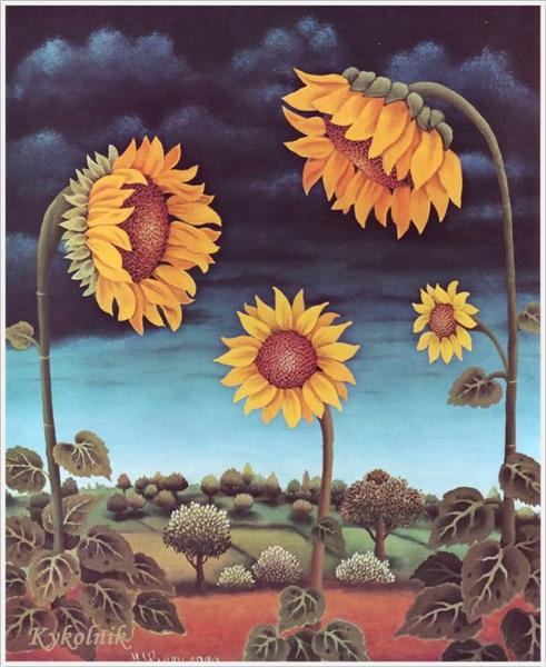 Sunflowers, 1970 - Іван Генералич