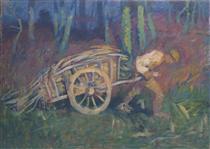 The man with the cart - Ivan Grohar
