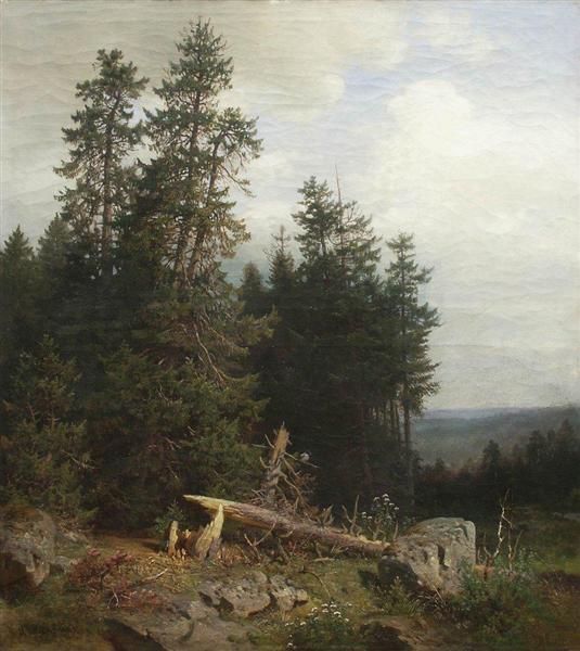 At the edge of the forest - Ivan Shishkin