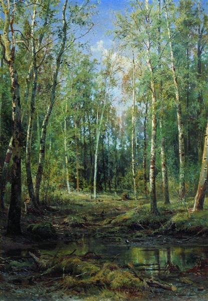 Birch Grove, 1875 - Iván Shishkin
