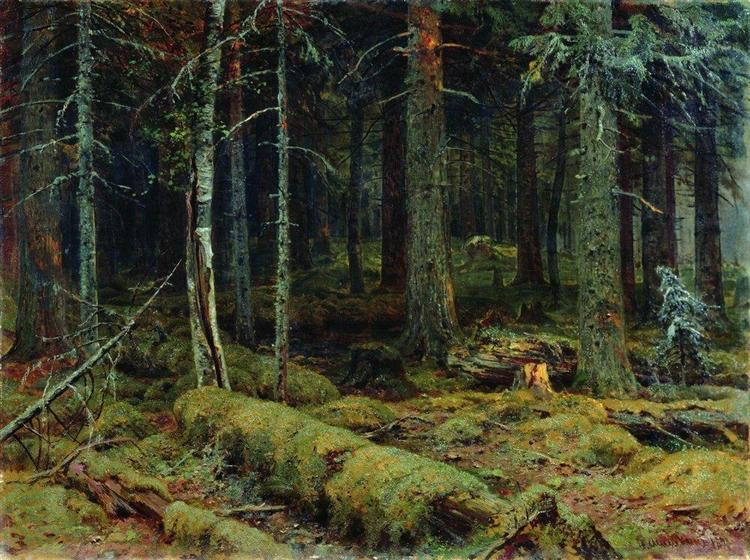 Темный лес, 1890 - Иван Шишкин