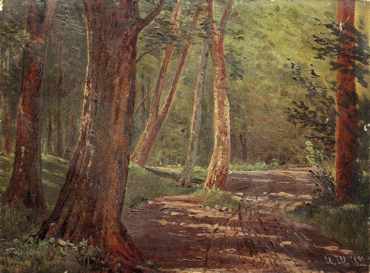 Forest road, 1892 - Iván Shishkin