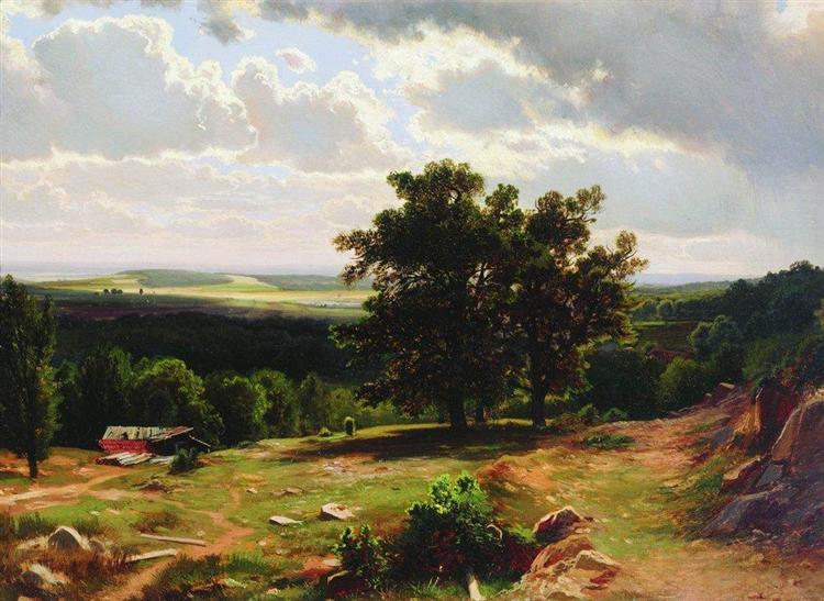 В окрестностях Дюссельдорфа, 1864 - 1865 - Иван Шишкин