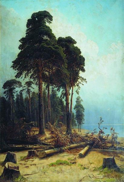 Pine forest, 1883 - 1884 - Iwan Iwanowitsch Schischkin