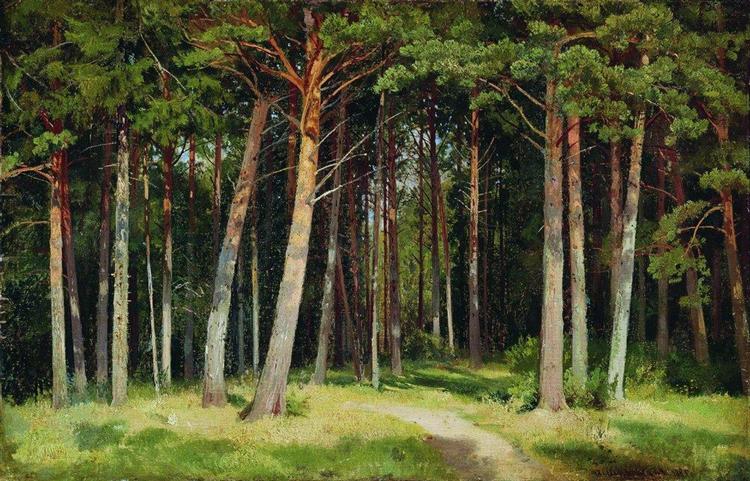 Pine forest, 1885 - Ivan Chichkine