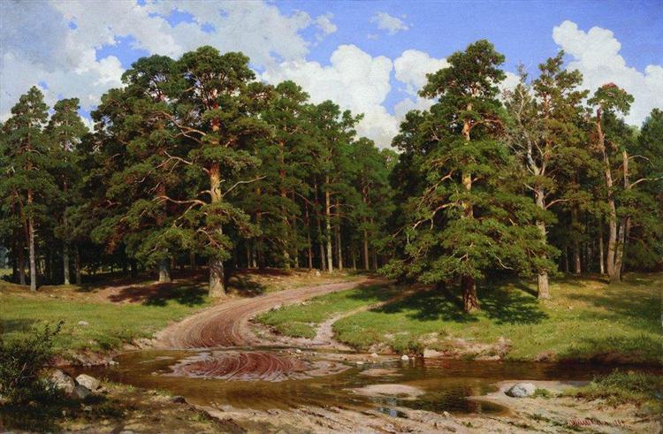 Pine forest, 1895 - Ivan Chichkine