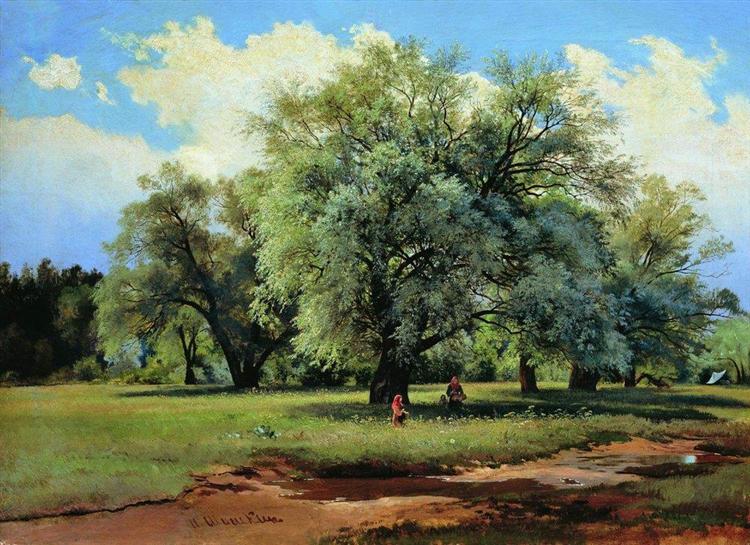 Willows Lit Up by the Sun - Ivan Shishkin