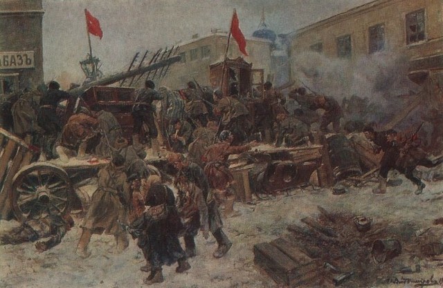 Barricade fighting in Red Presnya - Иван Владимиров