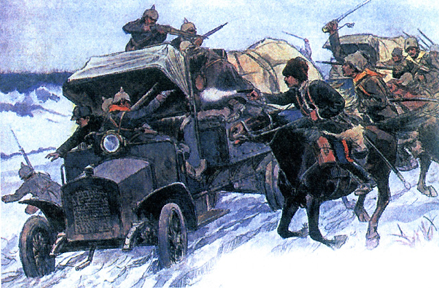 The seizure of German automobiles - Ivan Vladimirov