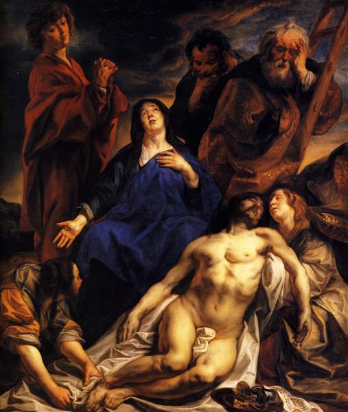 The Lamentation, c.1650 - 雅各布·乔登斯