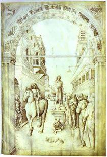 St John the Baptist Preaching - Jacopo Bellini
