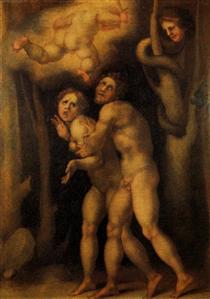 A Queda de Adão e Eva - Pontormo